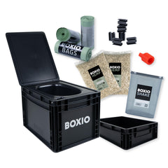 BOXIO Toilet MAX+ full set for travel, compact and mess-free camping