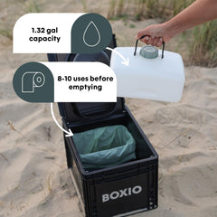 BOXIO Toilet MAX+ urine canister with lid for odor control