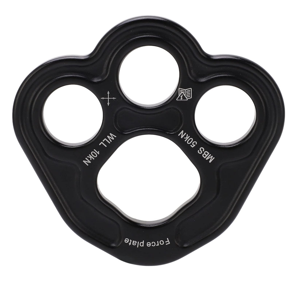Boxwizard Rigging Plate with 3 holes for balanced load distribution in climbing