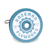Bozeman FlyWorks fluorocarbon tippet spool, 55 yards, durable line for versatile freshwater fishing.