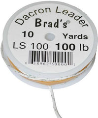Brad's Dacron leader spool 100 lb, ideal for custom hand-tied leaders.