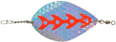 Brad's Extreme Kokanee Dodger in-water motion suggests movement that may attract kokanee.