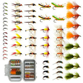 Brairia fly fishing flies assortment with waterproof fly box