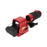 Bravary 558 dot sight with red/green illumination for fast target acquisition.
