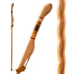 Brazos Hickory Texas Safari walking stick with twist handle for all-terrain support.