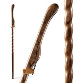 Brazos Hitchhiker Oak Walking Stick with twisted grain and handcrafted finish.