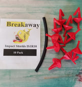 Breakaway Impact Shields Red 10 Pack front view; protects bait and extends casting distance