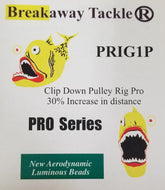 Breakaway Tackle PRIG1P pulley assembly for smoother, longer casts.