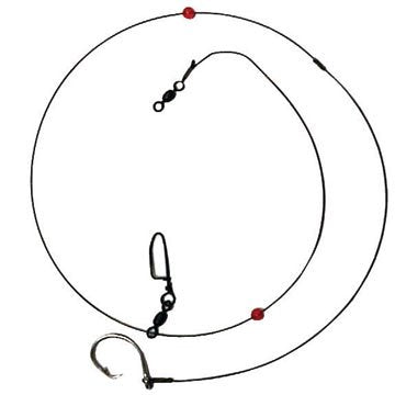 Breakaway Tackle RF1 Redfish Rig image showing a sturdy steel leader designed for strong redfish setups.