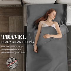 breenhill sleeping bag liner size-41x86 offers roomy space for taller travelers.