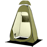BRIAN & DANY pop-up shower tent front view for quick privacy changing.