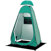 BRIAN & DANY pop-up shower tent privacy panel provides a discreet changing space.
