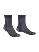 Bridgedale Ultra Light Crew Navy ventilation image showing open mesh for moisture management.