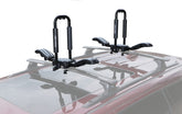 BRIGHTLINES double folding kayak rack assembly view for quick setup.