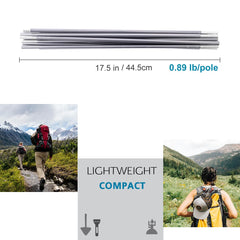 BRILLIANCE4U 7001-T6 aluminum tent pole offers durable rigidity
