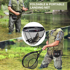 Elastic lanyard and hook for attachment to waders