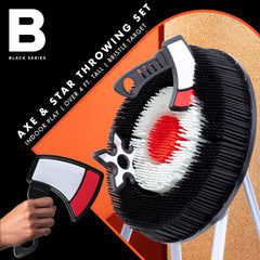 Bristle target for axe and ninja star practice