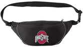 Broad Bay OSU waist pack front view with dual zip compartments for hands-free travel