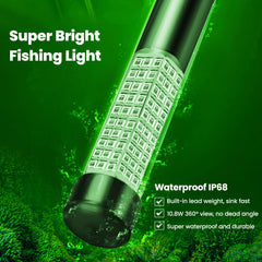Broadroad underwater fishing light IP68 waterproof green LED