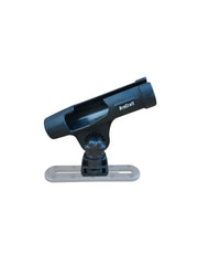 Brocraft 360-degree rotation feature on fly rod holder for versatile casting angles.