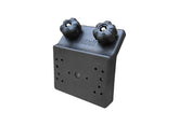 Brocraft 45 Degree Gunnel Tracks Bracket mounted on boat gunnel