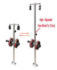 Brocraft adjustable mast from 40 to 72 inches for flexible line positioning
