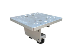 Brocraft Alumacraft downrigger bracket front view shows Gen 3 design for stable mounting