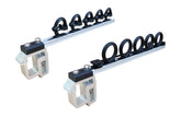 Brocraft aluminum clamp-on rod holder mounted on a truck bed