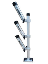 Brocraft aluminum trolling rod holder tree side view highlights rugged marine-grade durability.