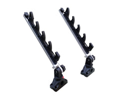 Brocraft Crappie rod holder shows four-rod capacity for organized onboard storage.
