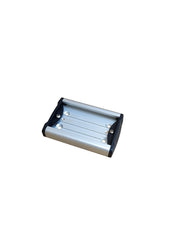 Brocraft Crappie rod holder on anodized aluminum track base for versatile mounting.