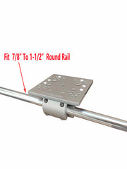 Brocraft aluminum body of downrigger mount showing CNC precision