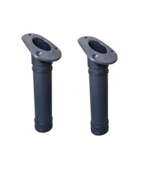 Brocraft flush mount rod holder in black installs cleanly on kayaks.