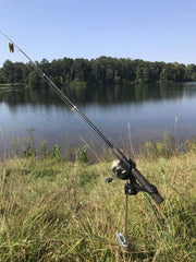 Brocraft ground rod holder angle adjustment enables precise line positioning.