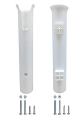 Brocraft Marine Twin Single Rod Holder front view, UV-stabilized durability for saltwater fishing