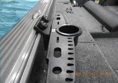 Brocraft Rig Rack enables easy base movement along the track on deck