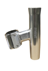 Brocraft rod holder clamp-around-pipe design on a boat tower