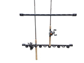 Brocraft rod storage mounted on wall/ceiling/garage with 10-rod capacity