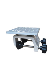 Brocraft universal downrigger mount in aluminum, showing broad compatibility