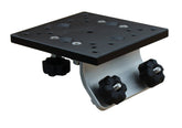 Brocraft universal track bracket on 6in x 6in platform with 45-degree tracks