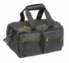 Browning bag side view demonstrates detachable strap for versatile travel and storage.