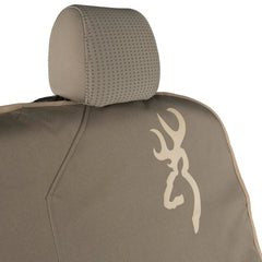 Mesh front pockets and sewn-in storage pouch on Browning cover