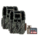 Browning Dark Ops Pro DCL Nano pack shot showing two cameras and included cards for quick field setup.