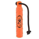 Browning dog training dummy in orange small size with textured surface for secure grip.
