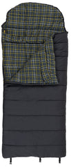 Browning Klondike hooded rectangle exterior in charcoal for rugged camping