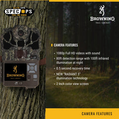 Browning Spec Ops Elite HP5 memory-capacity-512gb showcases expanded storage for longer surveillance.