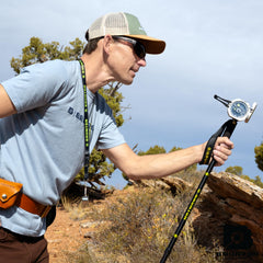 Brunton EVA grip and wrist strap for comfortable handling during long sessions.