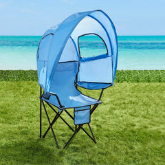 BrylaneHome outdoor canopy chair shade for sun protection at the beach or backyard