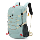 Bseash 40L backpack top view highlights a spacious main compartment for gear.