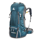 Bseash 60L backpack front view showing large main compartment for multi-day trips